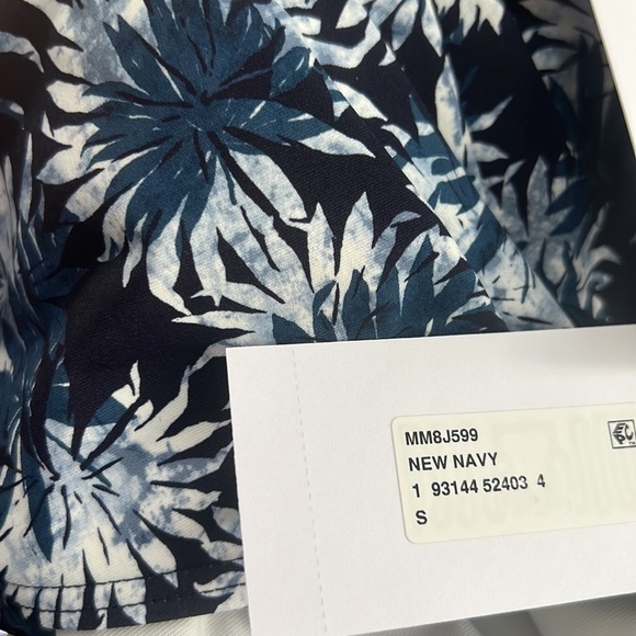 MICHAEL Michael Kors Blouson High Neck Tankini Top - Palm Mix. - Picture 13 of 13